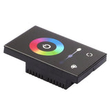 Lagute Touch Panel LED RGB Controller with Rainbow Color Ring DC12V-24V 12A/3 Channels