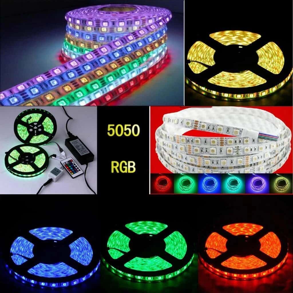 5 Metre 5050SMD 300-LED Strip Light Outdoor KIT with 24 Key Remote