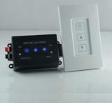 LED Single Color Dimmer RF Remote Controller Wall Mount